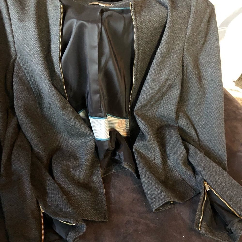 š„TalbotsāfabricāfromāItalyāzipĀ upājacket - Picture 2 of 8